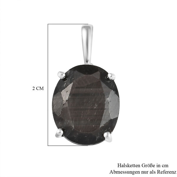 Silberner Saphir-Anh&auml;nger, 925 Silber ca. 6,46 ct image number 6
