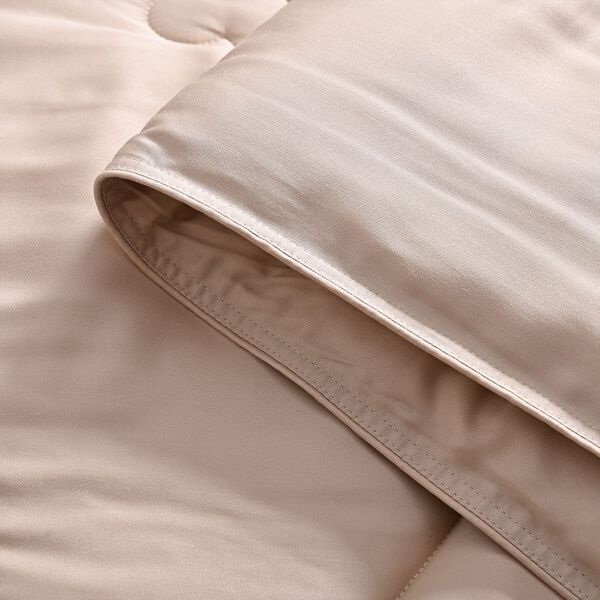 Winterbettdecke aus Bambusfaser mit eleganter Steppung und 100% Seidenfüllung, Champagner image number 7