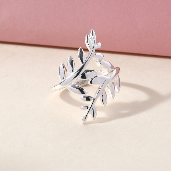 ALLORO Bypass-Ring mit Blattmotiven image number 2