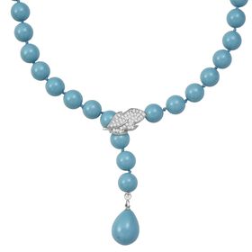 Weißer Zirkonia, Sleeping Beauty Farbe Muschelkernperle Halskette ca. 60 cm Nickelfreies Messing Standard 0.21 ct