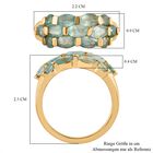 Grandidierit Ring, 925 Silber Gelbgold Vermeil, (Größe 19.00) ca. 2.39 ct image number 6