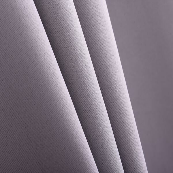 2 Schals Verdunkelungsvorhang mit 8 Metallringen, Gr&ouml;&szlig;e pro Schal 140x240 cm, Grau image number 3