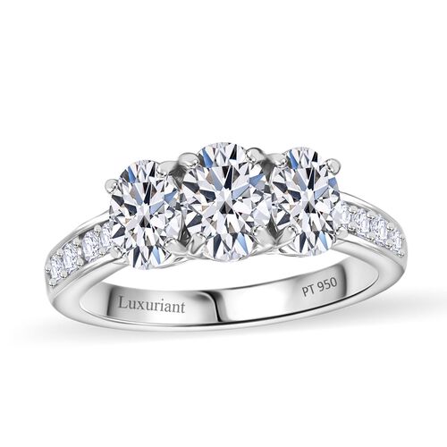 LUXURIANT DIAMOND- SGL zertifizierter VS-EF Labor Diamant Ring in 950 Platin - 2,05 ct. image number 6