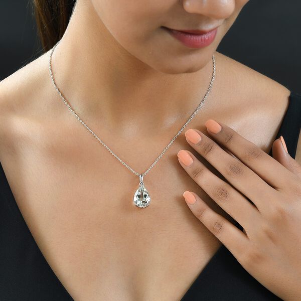 Prasiolith-Anh&auml;nger - 7,49 ct. image number 2