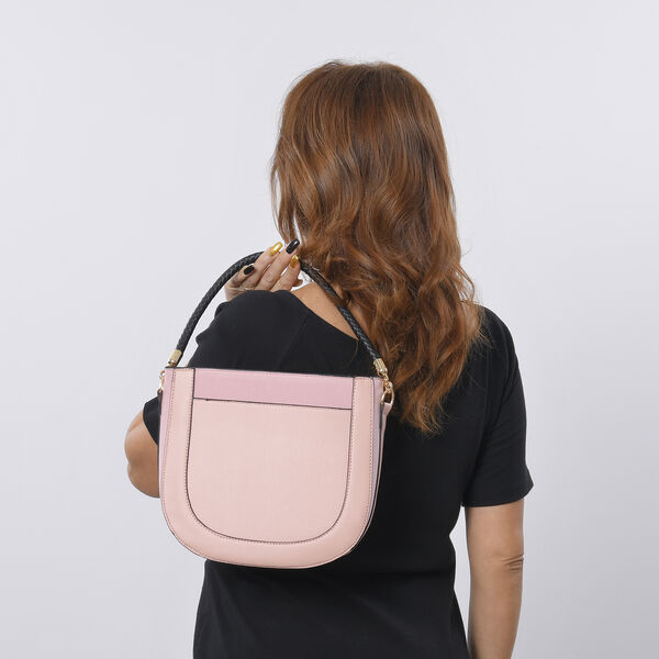 Hobo Tasche mit abnehmbarem Riemen, Gr&ouml;&szlig;e 26x8x14 cm, Rosa image number 3