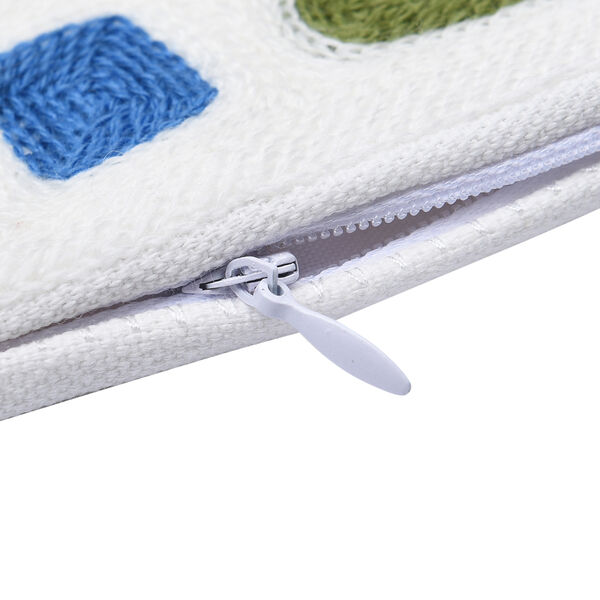 Kissenbezug mit Picasso-inspirierter Stickerei, 100% Baumwolle, 43x43cm, Stadt image number 4