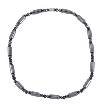 H&auml;matit, Shungit Halskette ca. 50 cm, ca. 427.75 ct