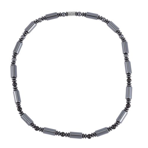 Hämatit, Shungit Halskette ca. 50 cm, ca. 427.75 ct image number 0