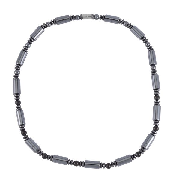 H&auml;matit, Shungit Halskette ca. 50 cm, ca. 427.75 ct