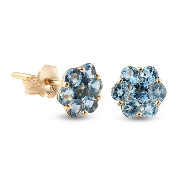 AA Santamaria Aquamarin-Ohrstecker, 375 Gelbgold ca. 0.56 ct image number 4