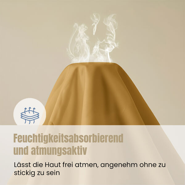 Serenity Night 100% Maulbeerseide Seidendecke mit 350gsm Seidenfüllung, 135x200cm, Gold image number 6