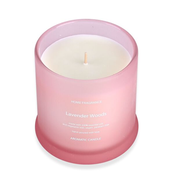 LIVMORE Home Fragrance Kollektion, Duftkerze im Farbglas, Lavendelholz, 370 g Sojawachs, 55 Std., 10,2 x 10,2 x 13 cm image number 5
