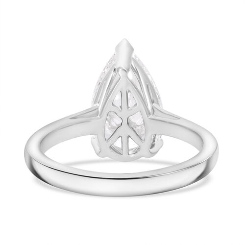 LUXURIANT DIAMOND-  IGI zertifizierter VS-EF Labor Tropfenschliff Diamant Ring in 950 Platin - 3 ct. image number 3