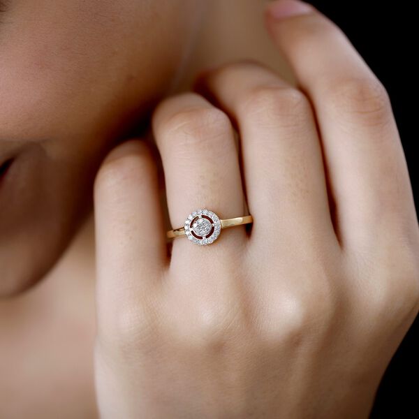 Diamant Halo Ring - 0,20 ct. image number 4