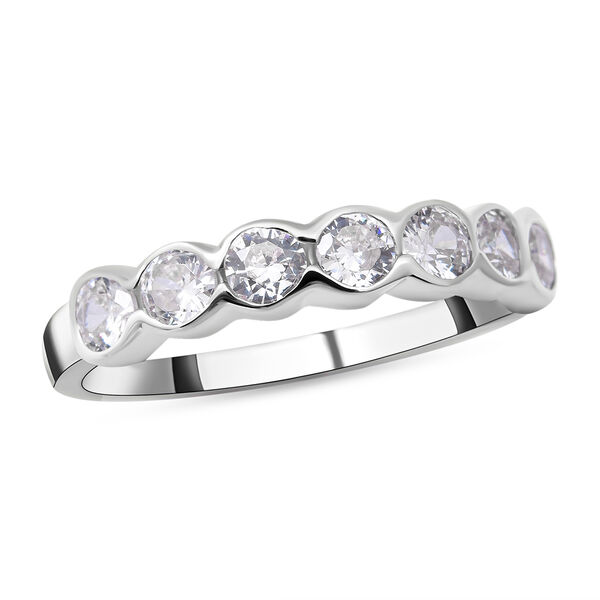 Lustro Stella - Wei&szlig;er Zirkonia-Ring, 925 Silber rhodiniert  ca. 0,18 ct