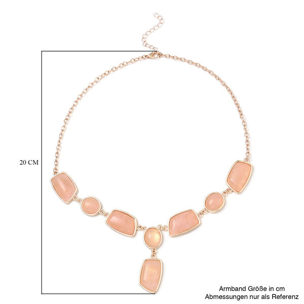 Rosenquarz-Halskette, 45 cm, rosafarben ca. 134,50 ct image number 5