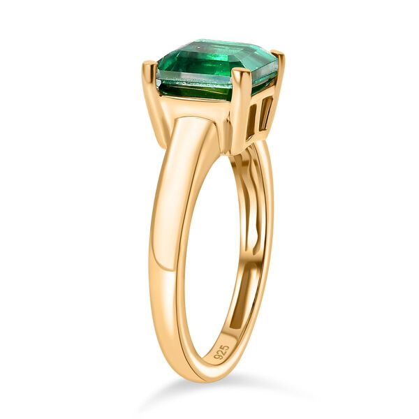 Pfau Triplett Quarz Ring, 925 Silber 750 Gelbgold Vermeil - 3,05 ct image number 5