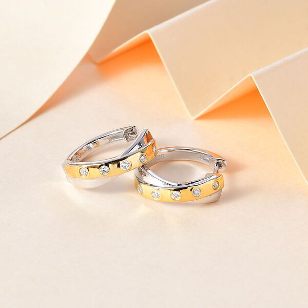 Moissanit Ohrringe, ca. 0,20 ct. image number 2