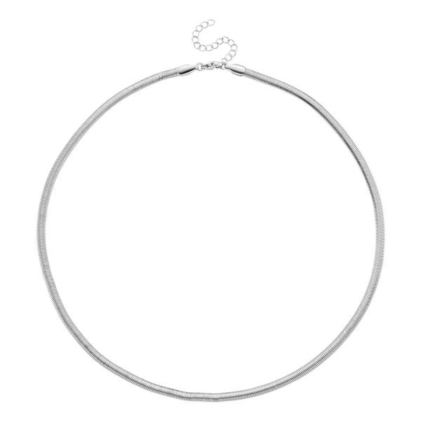 5er-Set Halsketten, ca. 45 cm + 5 cm Extender, Nickelfreies Messing Silberfarben image number 12