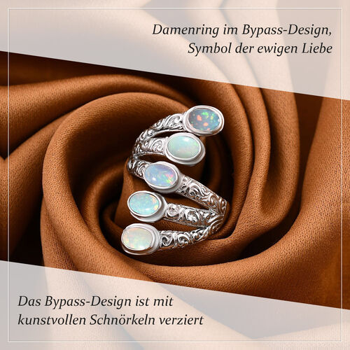 Royal Bali Kollektion - Natürlicher, äthiopischer Welo Opal-Ring - 1,58 ct. image number 1
