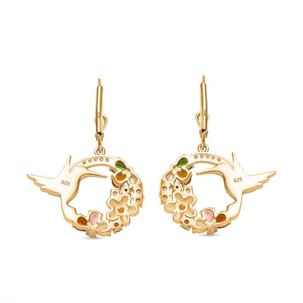 Multi-Turmalin und Zirkon  Ohrringe - 2,34 ct. image number 5