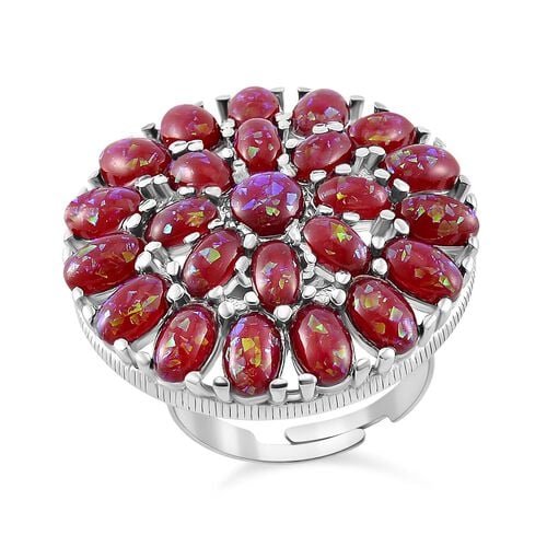 Simuliertes Rotes Resin Ring Flexibel cm ca. image number 0