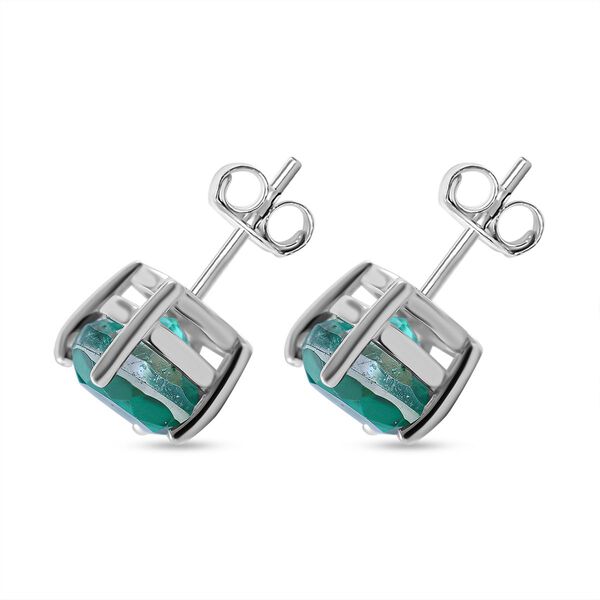 Smaragd Triplett Quarz Ohrringe - 2,19 ct. image number 2