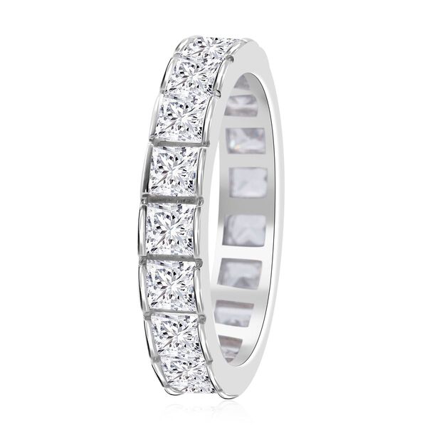 Lustro Stella Weißer Zirkonia Ring 925 Silber rhodiniert (Größe 19.00) image number 4
