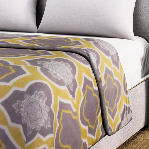 Flanell Decke, dunkelgrau image number 2