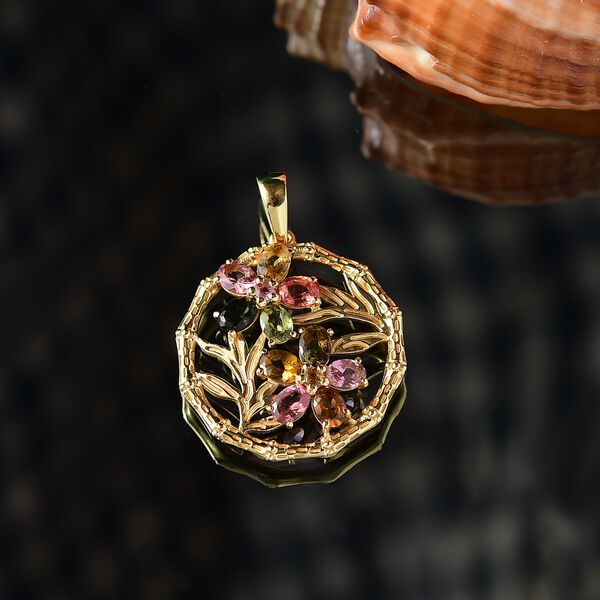 Multi-Turmalin Anhänger - 1,83 ct. image number 2