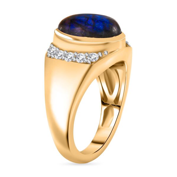 Labradorit und Zirkon Ring - 6,22 ct. image number 5