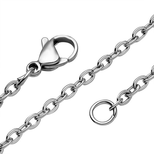 Wei&szlig;er Kristall-Anh&auml;nger mit Kette - 72 ct. image number 5