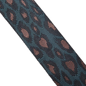 Verstellbarer Riemen, Leopardenmuster, Gr&ouml;&szlig;e: 80-115x5cm cm, Braun und Gr&uuml;n