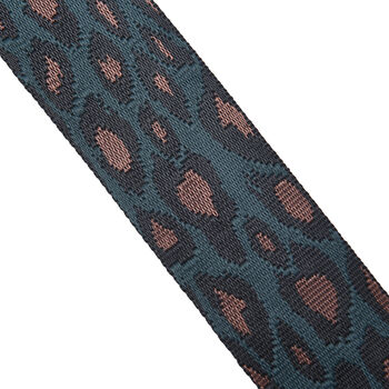 Verstellbarer Riemen, Leopardenmuster, Gr&ouml;&szlig;e: 80-115x5cm cm, Braun und Gr&uuml;n