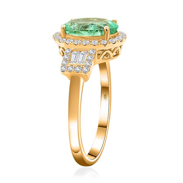 ILIANA AAA Kolumbianischer Smaragd und Diamant Ring in 750 Gold - 2,35 ct. image number 2