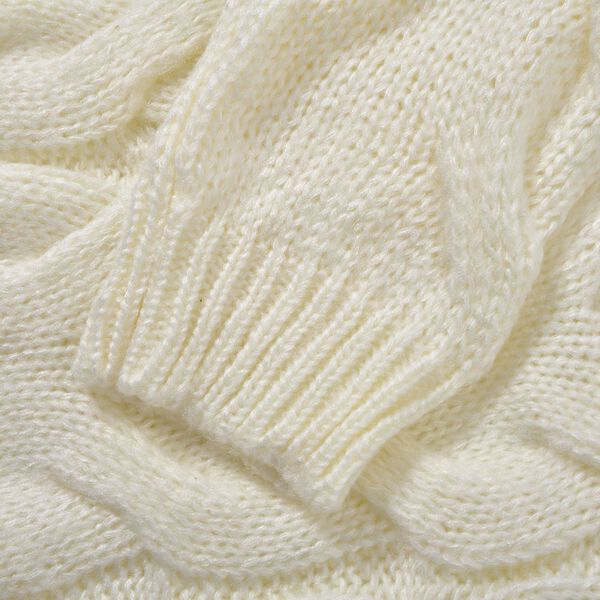 LA MAREY - Crewneck Pullover, S-L, Wei&szlig; image number 3