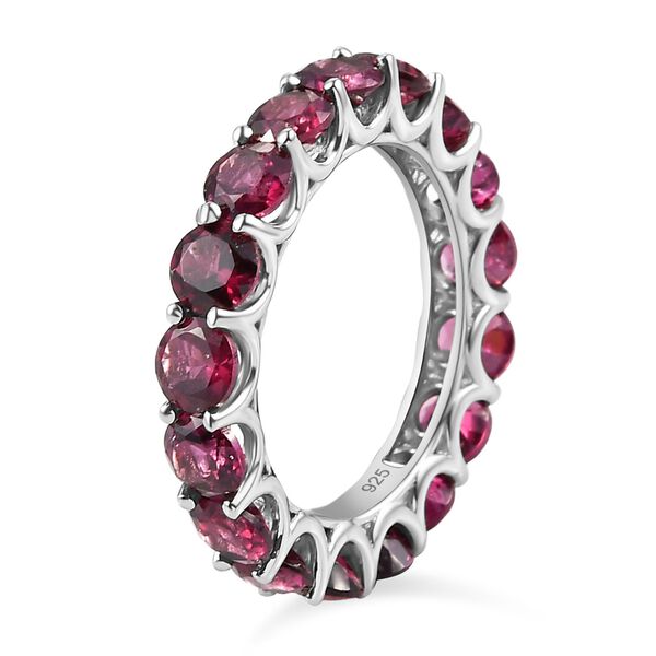 Rhodolith Granat-Ring, 925 Silber platiniert  ca. 5,63 ct image number 5