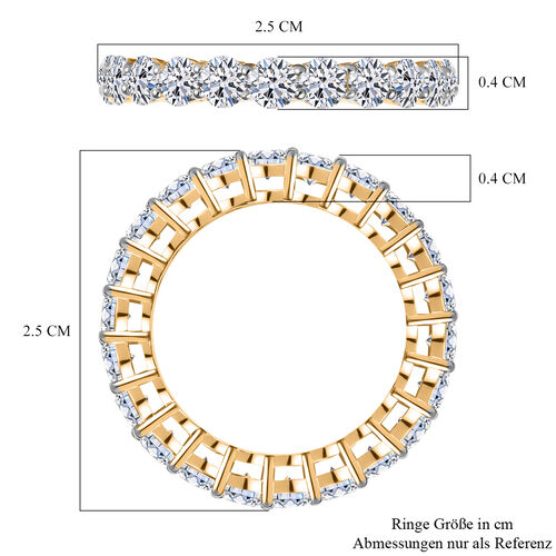 Lab Grown Diamant SI Ring 375 Gelb Gold (Größe 20.00) ca. 2.35 ct image number 4