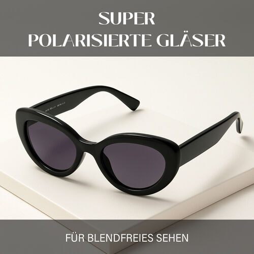 Sole & Luce - G. Kelly, Ultra-polarisierte Sonnenbrillen UV400, Schwarz image number 1