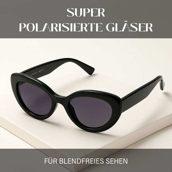 Sole und Luce - Swiss Eyewear - G. Kelly Ultra-polarisierte Sonnenbrille UV400, Schwarz image number 1