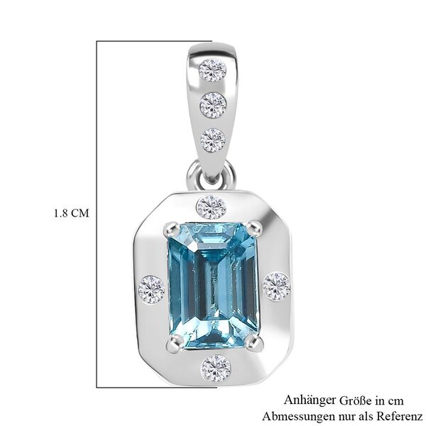 D'Joy AAA blauer und weißer Zirkon Anhänger - 1,35 ct. image number 6