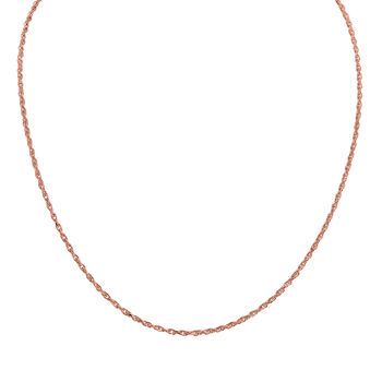 Italienische Diamantschliff Singapurkette, 925 Silber ros&eacute;vergoldet, ca. 45 cm