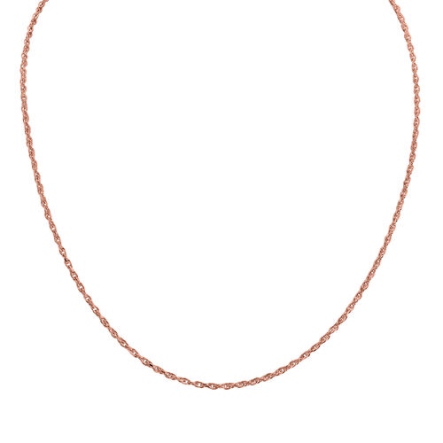 Italienische Diamantschliff Singapurkette, 925 Silber rosévergoldet, ca. 45 cm image number 0