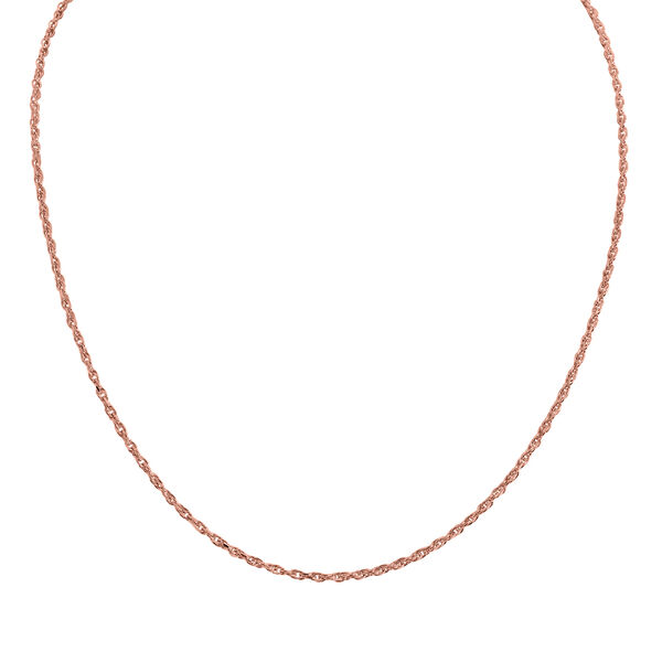 Italienische Diamantschliff Singapurkette, 925 Silber rosévergoldet, ca. 45 cm image number 0