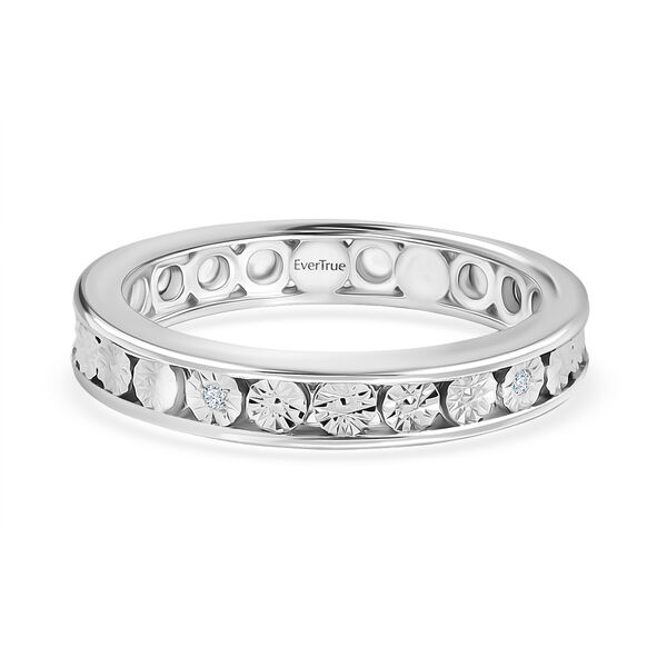 EVER TRUE Wei&szlig;er Diamant Ring Nickelfreies Messing (Gr&ouml;&szlig;e 17.00) image number 0