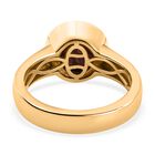 AA Sternrubin Ring, 925 Silber Gelbgold Vermeil, (Größe 17.00) ca. 4.66 ct image number 5