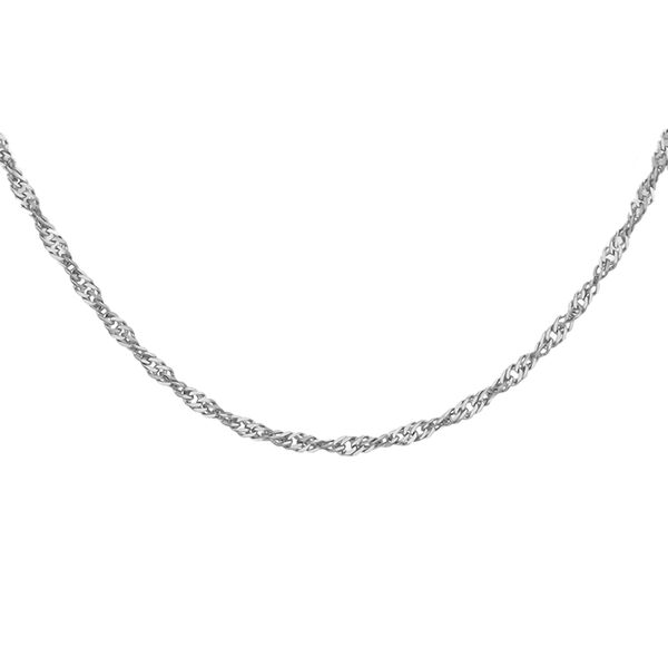 RHAPSODY italienische Singapurkette in 950 Platin, 45 cm image number 0