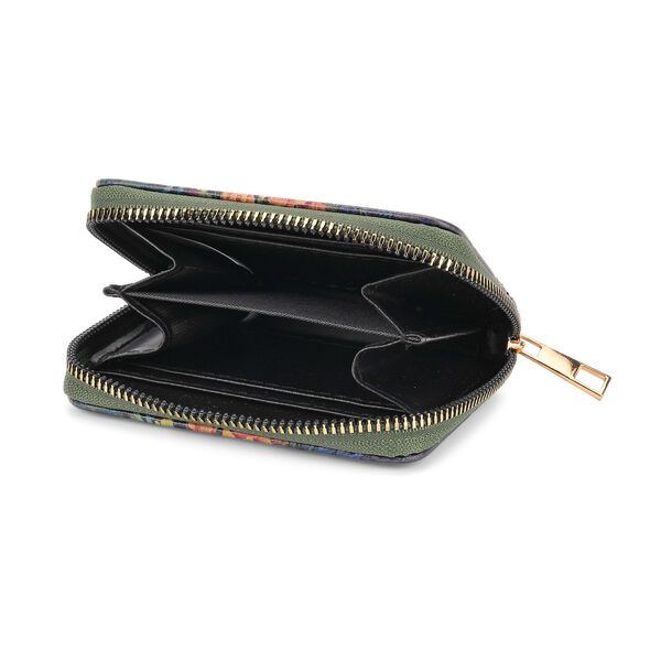 2-teiliges Geldbörsen-Set mit Pfauenmuster, 18x2,5x10 cm und 11x2,5x9 cm image number 7