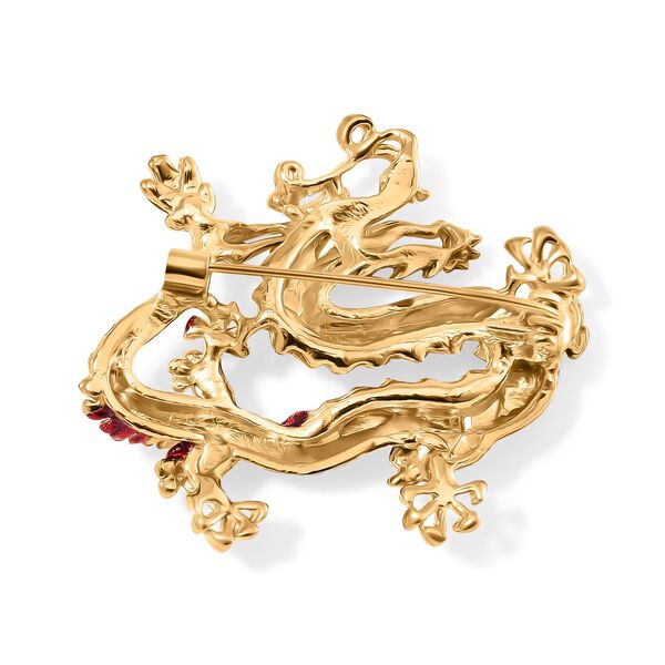 Emaillierte Drachen-Brosche image number 3