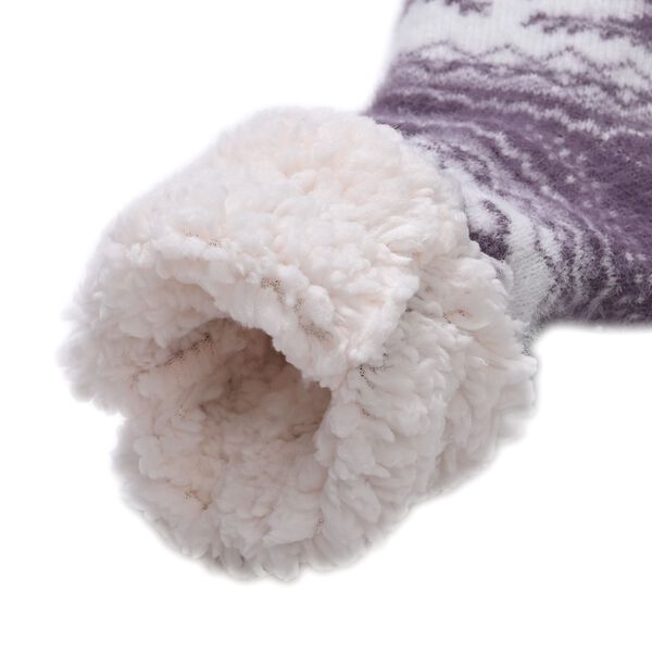 2er Set kuschelige Sherpa Socken, Rentiere image number 3